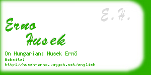 erno husek business card
